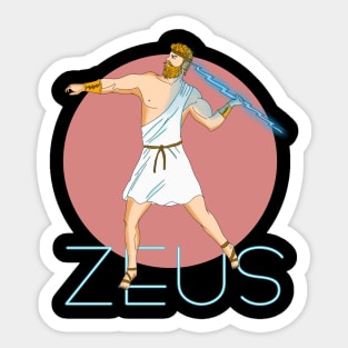 Zeus, Greek Mythology Sticker